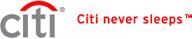 Citi never sleeps logo