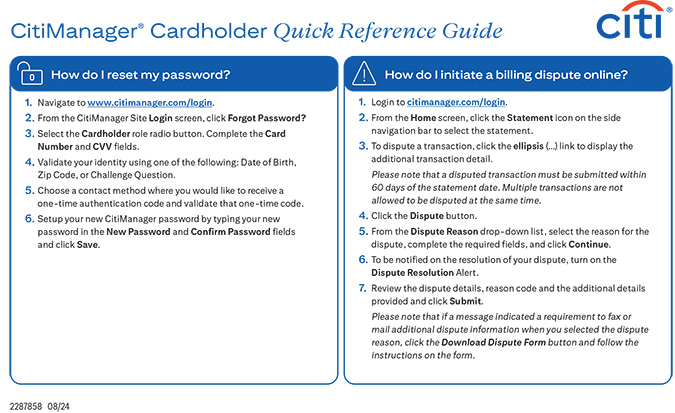 Quick Reference Guide