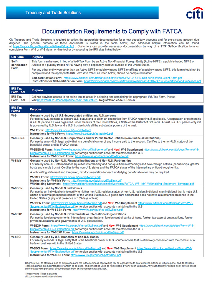 Foreign Account Tax Compliance Act Fatca